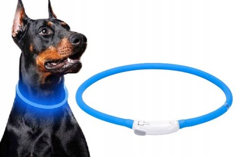 OBROŻA ŚWIECĄCA LED DLA PSA REGULOWANA USB OBROŻA ŚWIECĄCA LED DLA PSA REGULOWANA USB
