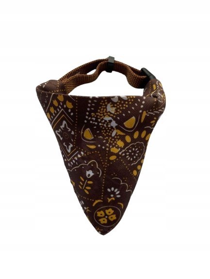Chusta bandana ozdobna apaszka z obrożą spacerową S dla psa psów 25-40 cm Chusta bandana ozdobna apaszka z obrożą spacerową S dla psa psów 25-40 cm