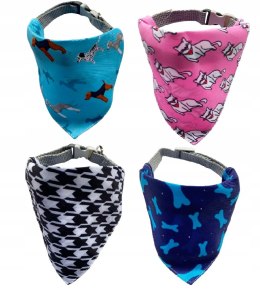 Chusta bandana ozdobna apaszka z obrożą spacerową dla psa psów 30-40cm