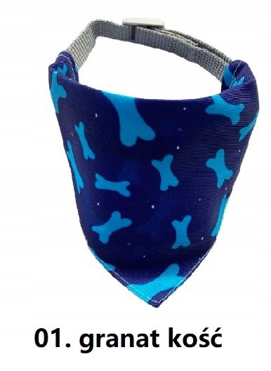 Chusta bandana ozdobna apaszka z obrożą spacerową dla psa psów 30-40cm Chusta bandana ozdobna apaszka z obrożą spacerową dla psa psów 30-40cm