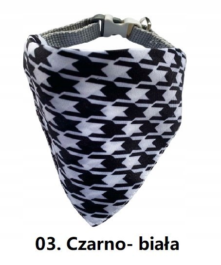 Chusta bandana ozdobna apaszka z obrożą spacerową dla psa psów 30-40cm Chusta bandana ozdobna apaszka z obrożą spacerową dla psa psów 30-40cm