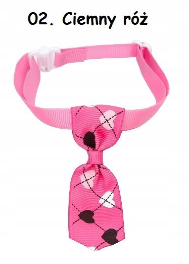 KRAWAT DLA PSA KOTA OBROŻA ozdobna dekoracja ŚWIĘTA URODZINY ŚLUB 20-36 cm KRAWAT DLA PSA KOTA OBROŻA ozdobna dekoracja ŚWIĘTA URODZINY ŚLUB 20-36 cm