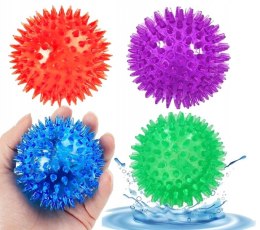 Piłka dla psa JEŻYK świecąca sensoryczna LED PIŁECZKA 5,5 cm