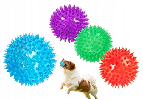 Piłka dla psa JEŻYK świecąca sensoryczna LED PIŁECZKA 5,5 cm Piłka dla psa JEŻYK świecąca sensoryczna LED PIŁECZKA 5,5 cm