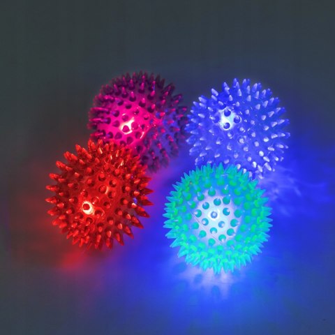 Piłka dla psa JEŻYK świecąca sensoryczna LED PIŁECZKA 5,5 cm Piłka dla psa JEŻYK świecąca sensoryczna LED PIŁECZKA 5,5 cm