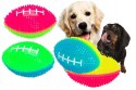 Piłka dla psa świecąca sensoryczna z wypustkami rugby LED 8 cm