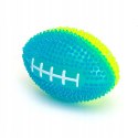 Piłka dla psa świecąca sensoryczna z wypustkami rugby LED 8 cm
