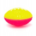 Piłka dla psa świecąca sensoryczna z wypustkami rugby LED 8 cm