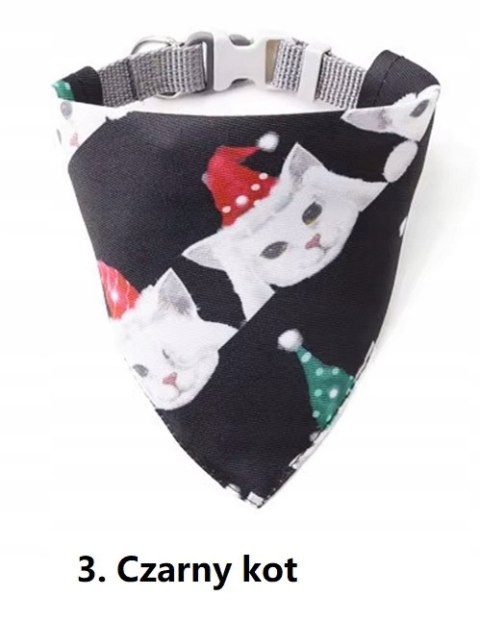 Chusta bandana ozdobna apaszka z obrożą spacerową dla psa psów 18-30cm Chusta bandana ozdobna apaszka z obrożą spacerową dla psa psów 18-30cm