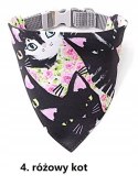 Chusta bandana ozdobna apaszka z obrożą spacerową dla psa psów 18-30cm