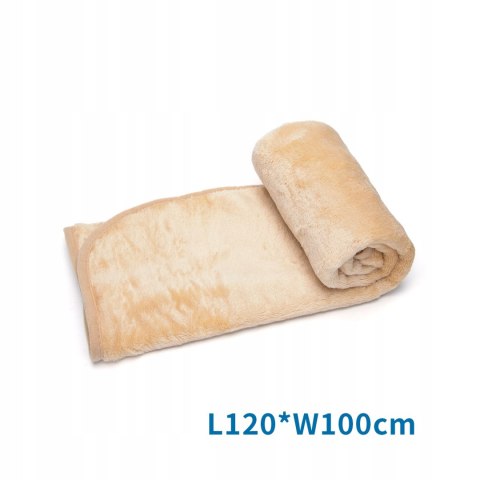 Koc dla psa gruby mięsisty ciepły kocyk posłanie legowisko beż 120x100 Koc dla psa gruby mięsisty ciepły kocyk posłanie legowisko beż 120x100