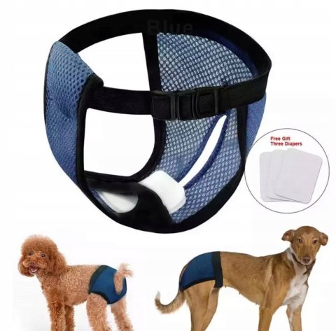 MAJTKI NA CIECZKĘ DLA PSA SUCZKI siatkowe lekkie + wkładki _ XL (50-59cm) MAJTKI NA CIECZKĘ DLA PSA SUCZKI siatkowe lekkie + wkładki _ XL (50-59cm)