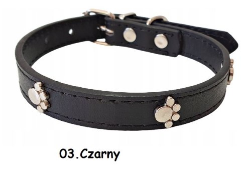 OBROŻA SKÓRZANA REGULOWANA DLA PSA ćwieki 32-40 cm OBROŻA SKÓRZANA REGULOWANA DLA PSA ćwieki 32-40 cm