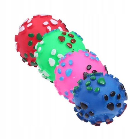 PIŁKA dla psa winylowa z wypustkami czyści zęby 7 cm PIŁKA dla psa winylowa z wypustkami czyści zęby 7 cm