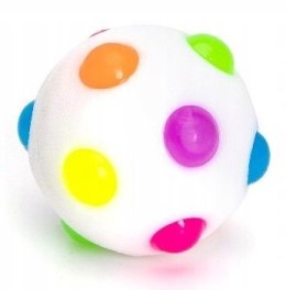 Piłka dla psa świecąca sensoryczna migocząca LED czarna 6 cm