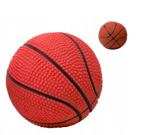 Piłka koszykowa dla psa piszcząca gumowa LEKKA duża 7,5 cm Piłka koszykowa dla psa piszcząca gumowa LEKKA duża 7,5 cm