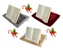 Stojak podstawka na książkę podpórka pod tablet poduszka welur 40x30