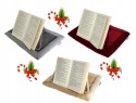 Stojak podstawka na książkę podpórka pod tablet poduszka welur 40x30