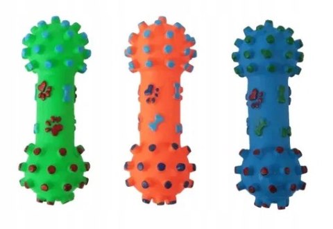 ZABAWKA DLA PSA PISZCZĄCA GRYZAK hantla z wypustkami 11,5 cm ZABAWKA DLA PSA PISZCZĄCA GRYZAK hantla z wypustkami 11,5 cm