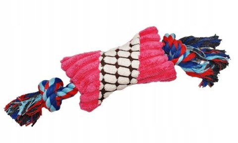 ZABAWKA PLUSZOWA PSA KOŚĆ PISZCZĄCA ze sznurkiem szarpak sznur 25 cm ZABAWKA PLUSZOWA PSA KOŚĆ PISZCZĄCA ze sznurkiem szarpak sznur 25 cm
