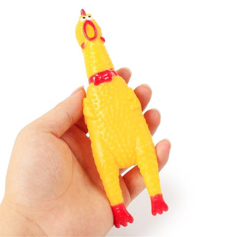 Zabawka gumowa KURCZAK dla psa piszcząca 16 cm Zabawka gumowa KURCZAK dla psa piszcząca 16 cm