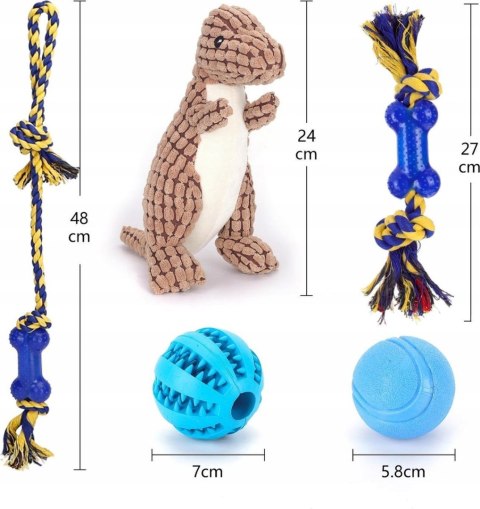 Zestaw zabawek dla psa mocne zabawki dla psa prezent 5 szt Zestaw zabawek dla psa mocne zabawki dla psa prezent 5 szt