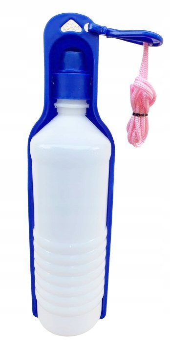 Butelka poidło bidon dla psa na wodę z miską 500ml Butelka poidło bidon dla psa na wodę z miską 500ml